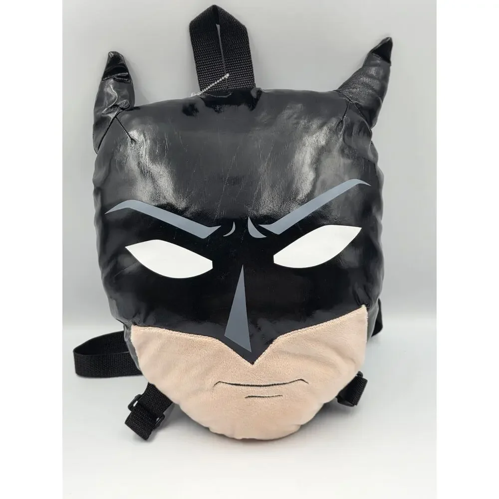 DC Comics Batman Backpack Face Pillow Plush 13 X 9 Inches